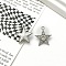 Alloy Pendants, with Resin Rhinestone, Star, Crystal, 19x17mm
