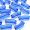 Transparent Acrylic Beads, Curved Tube, Royal Blue, 32x9.5x8mm, Hole: 1.8mm, about 310pcs/470g