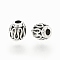 Tibetan Style Alloy Beads, Cadmium Free & Lead Free, Oval, Antique Silver, 6x5mm, Hole: 1.6mm