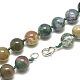 Natural Indian Agate Beaded Necklaces NJEW-S404-10-2