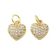 Латунные микро проложить кубического циркония подвески KK-C092-24B-G-1