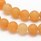 Frosted Round Natural Red Aventurine Beads Strands G-N0166-53-10mm-2
