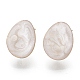 Accessoires de boucles d'oreilles en émail de fer écologiques IFIN-N003-29A-M-NR-2