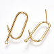 Brass Stud Earring Findings X-KK-T038-276G-1