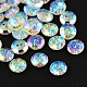 Botones redondos planos del diamante artificial de acrílico de Taiwán de 2-agujero BUTT-F015-33mm-15-1