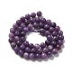 Lepidolita natural / hebras de perlas de piedra de mica púrpura G-B029-B03-02-2