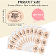 OLYCRAFT 180pcs Self-Adhesive Gift Tag Stickers Coated Paper Sticker Adhesive Label Sticker Flower Pattern Packaging Sealing Stickers for Envelope Sealing Wedding Invitations DIY-OC0009-12-2