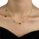 201 colliers pendentifs en acier inoxydable pour femmes NJEW-D055-08G-2