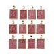 12 pièces 12 styles pendentifs en rhodonite naturelle G-B025-01LG-04-1