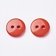 2-Hole Flat Round Resin Sewing Buttons for Costume Design BUTT-E119-14L-08-2