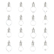 Arricraft 16 Stück Klarglas-Anhänger für Wunschflaschenfläschchen GLAA-AR0001-25-1