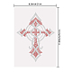 SUPERDANT Red Rhinestone Hot Drilling DIY Transfers Patches Adhesive Hot Drill Crystal Hotfix Motif Transfer Applique Decals for Crafts T-Shirts Bags Crystal Patch Clothing DIY-WH0303-285-2