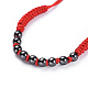 Bracelets réglables de perles tressées avec cordon en nylon BJEW-JB04426-01-2