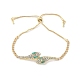 Браслеты-слайдеры из сплава со стразами BJEW-H206-01G-2