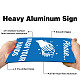 Aluminum Warning Sign DIY-WH0220-018-4