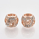 Rose Gold Plated Alloy European Beads MPDL-S067-22-1