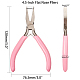 SUNNYCLUE 4.5 Inch Flat Nose Pliers Mini Precision Pliers Wire Bending Wrapping Forming Tools for DIY Jewelry Making Hobby Projects Pink PT-SC0001-05-6