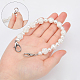 Plastic Imitation Pearl Round & Rose Beaded Bag Handles FIND-WH0034-85P-3