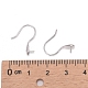 Крючки для сережек из стерлингового серебра с родиевым покрытием X-STER-E041-14P-4