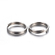 304 anelli portachiavi in ​​acciaio inox STAS-P223-22P-04-2