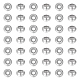 UNICRAFTALE 50pcs 10mm Diameter 201 Stainless Steel Rubber Stopper Bead Flat Round Positioning Spacer Beads Metal Slider Rondelle Beads Smooth Loose Ball Locating Beads for Crafts Jewelry Findings STAS-UN0043-21-1