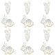 6 pz 2 stili perline di conchiglie bianche naturali BSHE-CJ0001-05-3