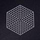 Hexagon Plastic Mesh Canvas Bag Sheets FIND-WH0082-71A-1
