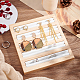 FINGERINSPIRE Ring Display Board White Leather Ring Earrings Trays 6.5x5.91x0.67inch 5 Slots Bamboo Ring Holder Ring Display Stand Jewelry Storage Organizer Stand for Rings Earrings Selling RDIS-WH0002-15B-4