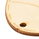 Forma de huevo de diy hecho a mano ahueca hacia fuera la madera de la pintada WOOD-G007-02E-2