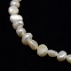 Grado de hebras de perlas de agua dulce cultivadas naturales X-PEAR-L001-G-01-2