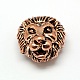 Perles de tête alliage d'animal lion de style tibétain PALLOY-A063-02-2