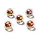 Placage uv perles acryliques transparentes irisées arc-en-ciel OACR-A014-04-2