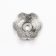 Tibetischen Stil Legierung Perlenkappen PALLOY-ZN43516-AS-RS-2