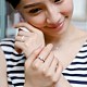 女性のための結婚式の婚約指輪セット  積み重ね可能な真鍮のラインストーンリング  プラチナ  クリスタル  USサイズ8  内径：18.1mm RJEW-BB61674-P-8-4