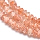 Natürliche sunstone Perlen Stränge G-F686-27-3