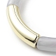 Акриловый браслет из изогнутой трубки из бисера для женщин BJEW-JB08439-06-5
