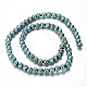 Electroplated Non-magnetic Synthetic Hematite Round Beads Strands G-F230-04A-2
