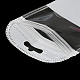 プラスチック包装のジップロック袋  トップセルフシールパウチ  窓付き  長方形  ホワイト  11x7x0.24cm OPP-F001-01C-4