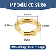 Benecreat 2 buste anelli divisi in ottone FIND-BC0005-12B-2