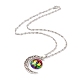 Rainbow Pride Necklace NJEW-F291-01K-2