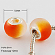 Two Tone Glass European Beads GPDL-Q011-02A-1