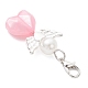 Подвеска в виде сердца в виде ангела из акрила HJEW-JM04187-5