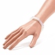 Bracelet extensible épais en tube incurvé en acrylique pour femme BJEW-JB08122-3