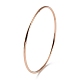 Placage ionique (ip) 304 bracelet simple en acier inoxydable pour femme BJEW-F461-01A-RG-2