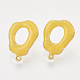 Accessoires de clous d'oreilles émaillés de fer X-IFIN-N003-24D-1