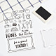 GLOBLELAND Teacher's Day Theme Clear Stamps School Supplies Silicone Clear Stamp Seals for Cards Making DIY Scrapbooking Photo Journal Album Decor Craft DIY-WH0167-56-589-6