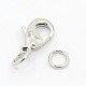 Grade AA Brass Lobster Claw Clasps for Jewelry Necklace Bracelet Making KK-M006-04P-NR-2