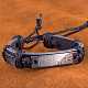 Unisex pulseras de cordón de cuero de moda BJEW-BB15547-B-9