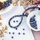 Beebeecraft 120~124Pcs 6mm Natural Blue-Vein Stone Beads Sodalite Round Loose Gemstone Energy Beads for Bracelet Necklace Earring Jewelry Making G-BBC0001-02A-5
