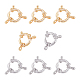 Unicraftale 8Pcs 2 Colors 304 Stainless Steel Spring Ring Clasps STAS-UN0022-18-1